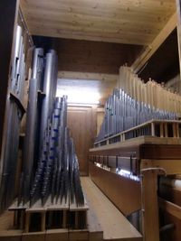 Blick in die Orgel
